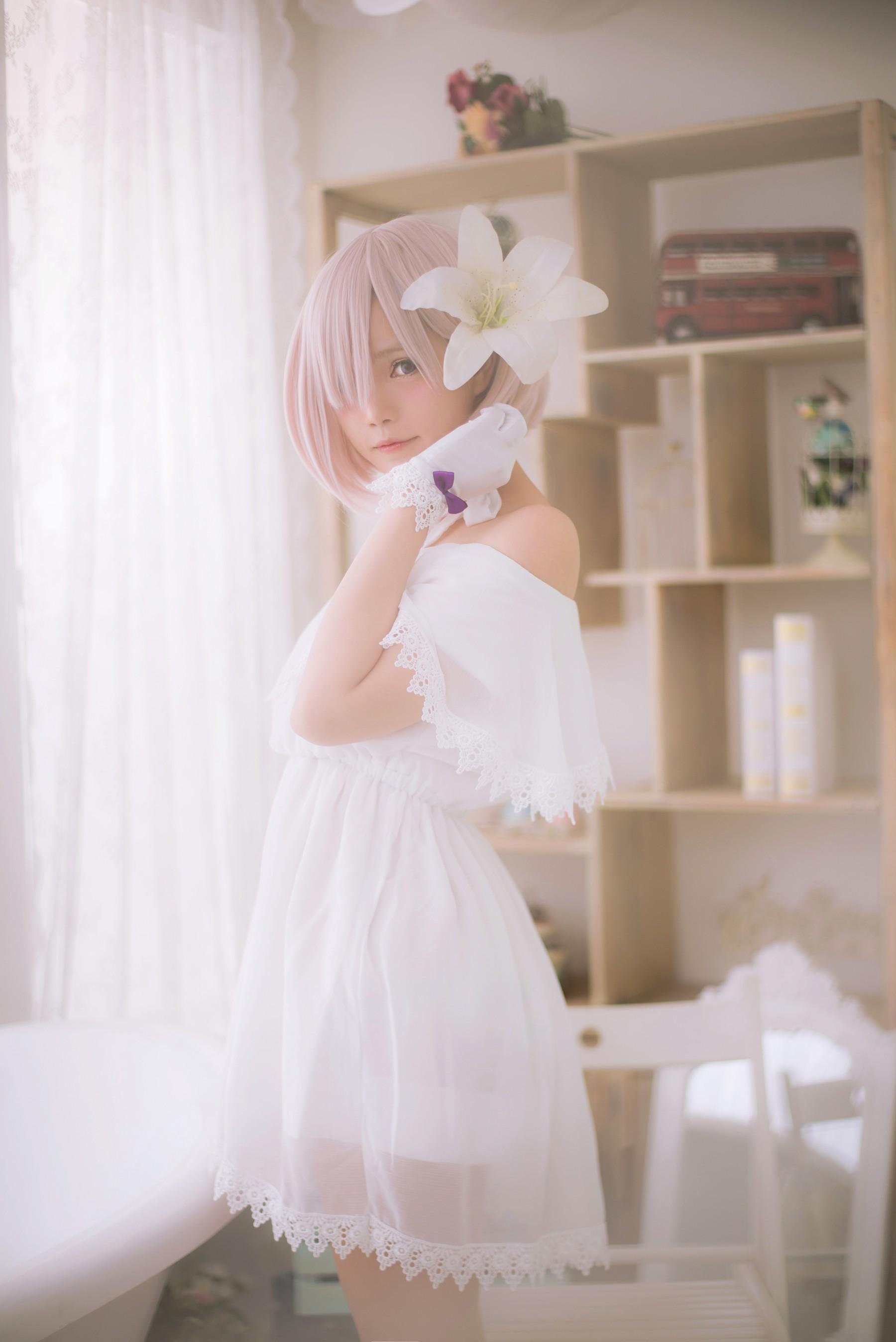 Miu只 – NO.05 Mashu White Dress [27P]插图